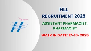 HLL Recruitment 2025 – Walk in for Assistant Pharmacist, Pharmacist Posts