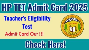 HP TET Admit Card 2025 OUT Download Link hpbose.org