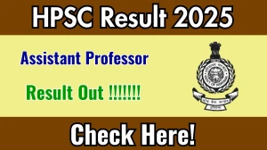 HPSC Assistant Professor Result 2025 Out at hpsc.gov.in, Direct Link to Download Result PDF Here