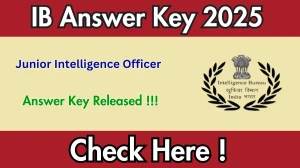 IB JIO Answer Key 2025 Released – Download PDF at mha.gov.in IB JIO Answer Key 2025 Released – Download PDF at mha.gov.in