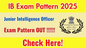 IB Junior Intelligence Officer Exam Pattern 2025