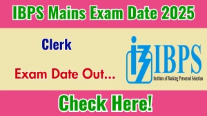 IBPS Clerk Mains Exam Date 2025 Out for 13533 Posts at ibps.in Check Details Here