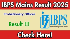 IBPS PO Mains Result 2025 at ibps.in – Download Result PDF Here IBPS PO Mains Result 2025 at ibps.in – Download Result PDF Here