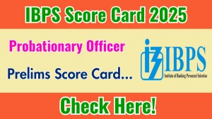 IBPS PO Prelims Score Card 2025 Out at ibps.in, Direct Link to Download Score Card PDF Here IBPS PO Prelims Score Card 2025 Out at ibps.in, Direct Link to Download Score Card PDF Here