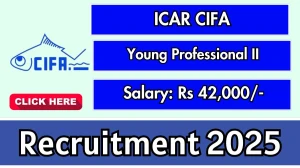 ICAR CIFA Young Professional II Recruitment 2025 – Walk in