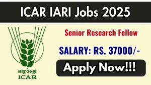 ICAR IARI Senior Research Fellow Recruitment 2025 - Apply Offline for 01 Posts