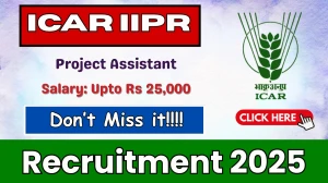 ICAR IIPR Project Assistant Recruitment 2025 – Walk in ICAR IIPR Project Assistant Recruitment 2025 – Walk in