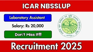 ICAR NBSSLUP Laboratory Assistant Recruitment 2025 – Walk in