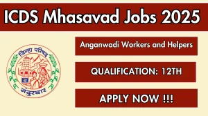 ICDS Mhasavad Recruitment 2025 - Apply Offline for 16 Anganwadi Workers and Helpers Posts ICDS Mhasavad Recruitment 2025 - Apply Offline for 16 Anganwadi Workers and Helpers Posts