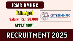 ICMR BMHRC Principal Recruitment 2025 - Apply Offline ICMR BMHRC Principal Recruitment 2025 - Apply Offline