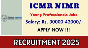 ICMR NIMR Young Professionals Recruitment 2025 – Walk in for 03 Posts ICMR NIMR Young Professionals Recruitment 2025 – Walk in for 03 Posts