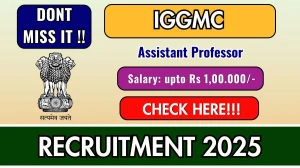 IGGMC Assistant Professor Recruitment 2025 - Apply Offline