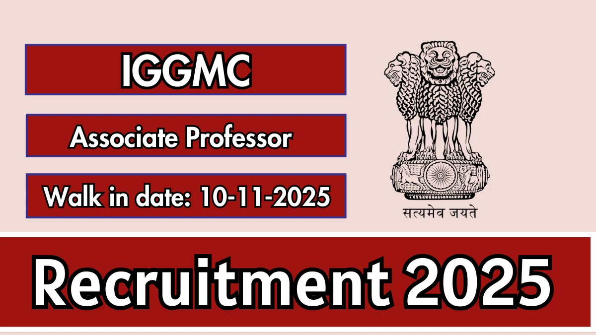 IGGMC Associate Professor Recruitment 2025 – Walk in IGGMC Associate Professor Recruitment 2025 – Walk in