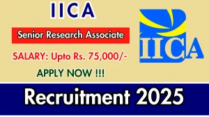 IICA Senior Research Associate Recruitment 2025 - Apply Offline IICA Senior Research Associate Recruitment 2025 - Apply Offline