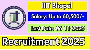 IIIT Bhopal Assistant Registrar Recruitment 2025 - Apply Offline for 1 Posts