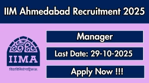 IIM Ahmedabad Manager Recruitment 2025 - Apply Online