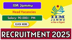 IIM Jammu Head Recruitment 2025 - Apply Online for 01 Posts