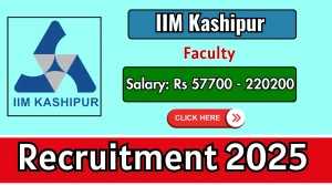 IIM Kashipur Faculty Recruitment 2025 - Apply Online IIM Kashipur Faculty Recruitment 2025 - Apply Online