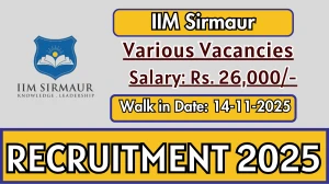 IIM Sirmaur Recruitment 2025 – Walk in for 07 Assistant, Horticulture Assistant Posts