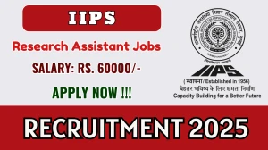 IIPS Research Assistant Recruitment 2025 - Apply Online for 02 Posts IIPS Research Assistant Recruitment 2025 - Apply Online for 02 Posts