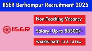 IISER Berhampur Non-Teaching Recruitment 2025 – Walk in for 4 Posts IISER Berhampur Non-Teaching Recruitment 2025 – Walk in for 4 Posts