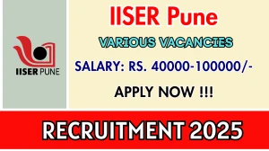 IISER Pune Recruitment 2025 – Walk in for 06 Technical Officer, Senior Office Assistant and More Posts IISER Pune Recruitment 2025 – Walk in for 06 Technical Officer, Senior Office Assistant and More Posts