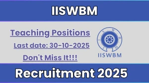 IISWBM Teaching Positions Recruitment 2025 - Apply Offline