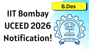 IIT Bombay UCEED 2026 Notification: B.Des Admission, Exam Date, Registration, Eligibility at uceed.iitb.ac.in
