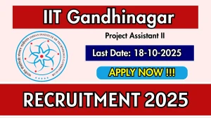 IIT Gandhinagar Project Assistant II Recruitment 2025 - Apply Online for 01 Posts IIT Gandhinagar Project Assistant II Recruitment 2025 - Apply Online for 01 Posts