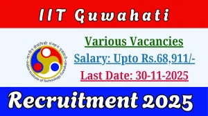 IIT Guwahati Recruitment 2025 – Walk in for 13 SRF, Project Scientist and More Posts