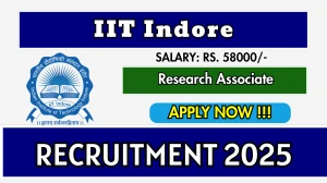 IIT Indore Research Associate Recruitment 2025 - Apply Offline for 01 Posts IIT Indore Research Associate Recruitment 2025 - Apply Offline for 01 Posts