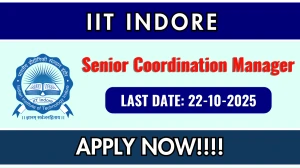 IIT Indore Senior Coordination Manager Recruitment 2025 - Apply Online IIT Indore Senior Coordination Manager Recruitment 2025 - Apply Online