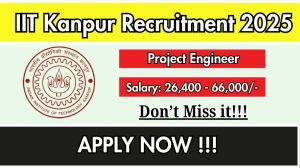 IIT Kanpur Project Engineer Recruitment 2025 - Apply Offline
