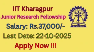 IIT Kharagpur Junior Research Fellowship Recruitment 2025 - Apply Online