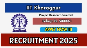 IIT Kharagpur Project Research Scientist Recruitment 2025 - Apply Online IIT Kharagpur Project Research Scientist Recruitment 2025 - Apply Online