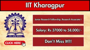 IIT Kharagpur Recruitment 2025 - Apply Online for 02 Junior Research Fellowship, Research Associate I Posts IIT Kharagpur Recruitment 2025 - Apply Online for 02 Junior Research Fellowship, Research Associate I Posts