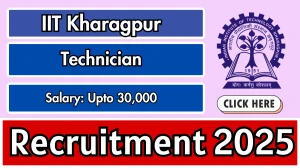 IIT Kharagpur Technician Recruitment 2025 - Apply Online
