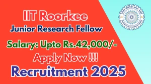 IIT Roorkee Junior Research Fellow Recruitment 2025 - Apply Offline