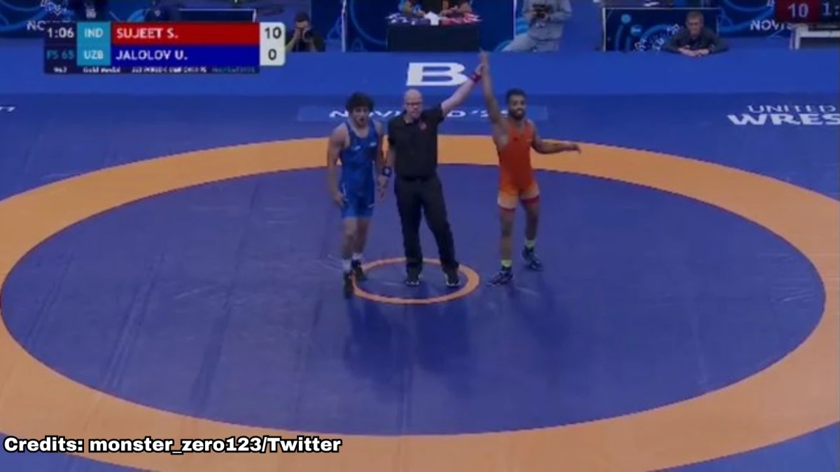Indian Wrestler Sujeet Kalkal Clinches Gold at U23 World Championships Indian Wrestler Sujeet Kalkal Clinches Gold at U23 World Championships