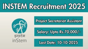 INSTEM Project Secretariat Assistant Recruitment 2025 - Apply Online