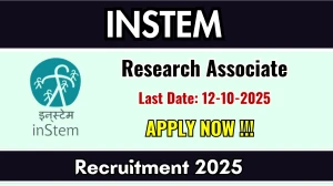 INSTEM Research Associate Recruitment 2025 - Apply Online
