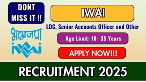IWAI Recruitment 2025 - Apply Online for 14 LDC, Senior Accounts Officer and Other Posts