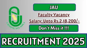 JAU Faculty Recruitment 2025 - Apply Online for 148 Posts