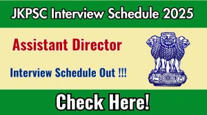 JKPSC Assistant Director Interview Schedule 2025 Released Check Date Details at jkpsc.nic.in JKPSC Assistant Director Interview Schedule 2025 Released Check Date Details at jkpsc.nic.in