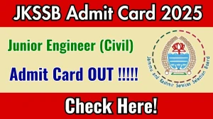 JKSSB JE (Civil) Admit Card 2025 OUT Download Hall Ticket at jkssb.nic.in JKSSB JE (Civil) Admit Card 2025 OUT Download Hall Ticket at jkssb.nic.in