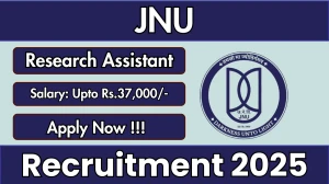 JNU Research Assistant Recruitment 2025 - Apply Offline