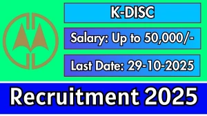 K-DISC Senior Programme Executive Recruitment 2025 - Apply Offline for 1 Posts