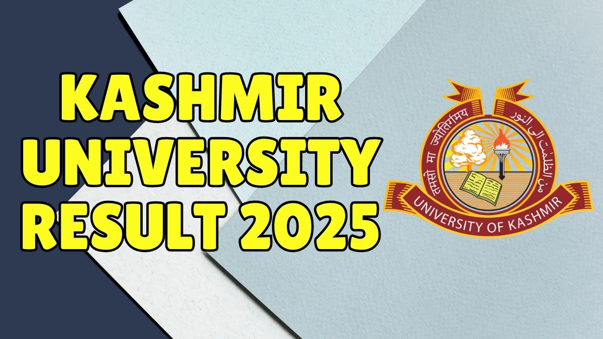 Kashmir University Result 2025 Released at uok.edu.in Direct Link to Download 1st and 7th Semester Result