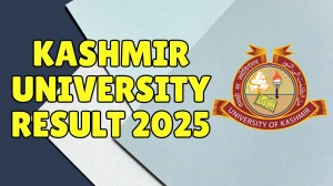 Kashmir University Result 2025 Released at uok.edu.in Direct Link to Download 1st and 7th Semester Result