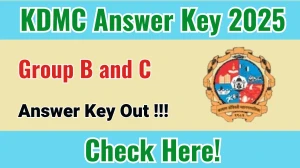 KDMC Answer Key 2025 Out kdmc.gov.in Download Group B and C Answer Key Here KDMC Answer Key 2025 Out kdmc.gov.in Download Group B and C Answer Key Here